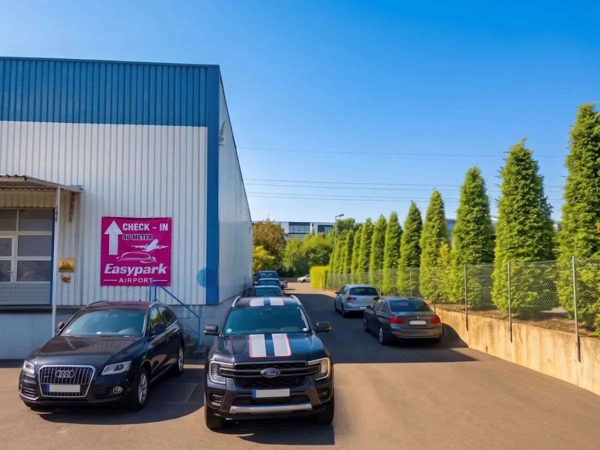 Easypark Airport Köln – Shuttle - Açık Otopark 4